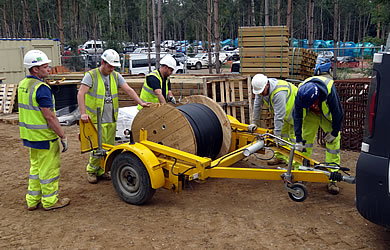fibre optic cable installation